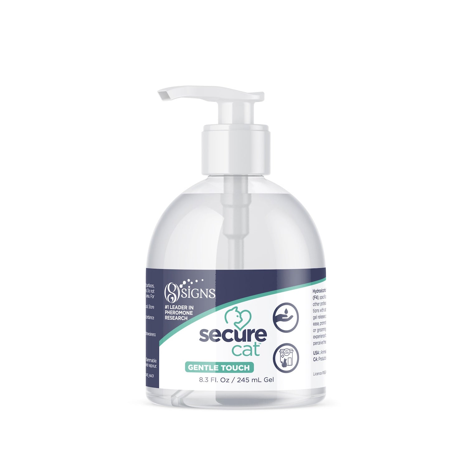 SecureCat Gentle Touch Hand Gel for Cats 245 mL Bottle