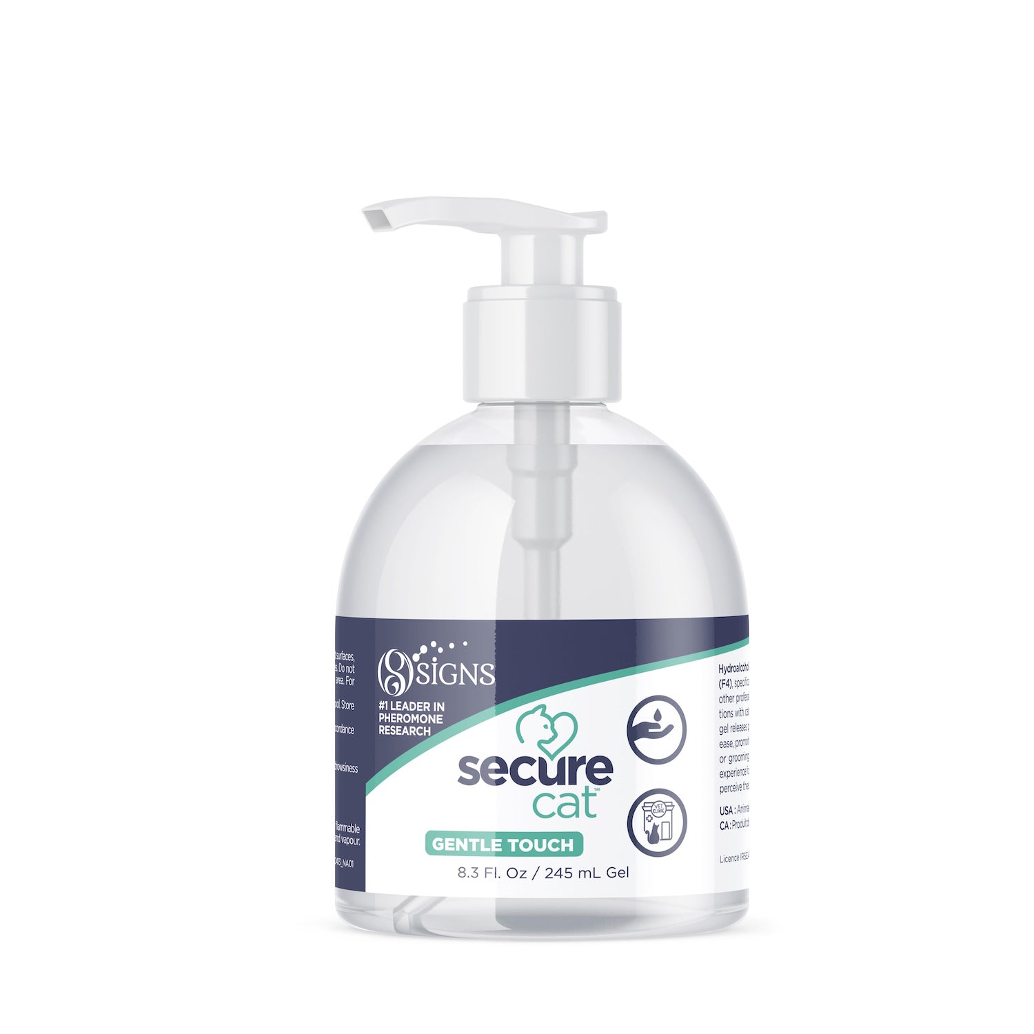 SecureCat Gentle Touch Hand Gel for Cats 245 mL Bottle
