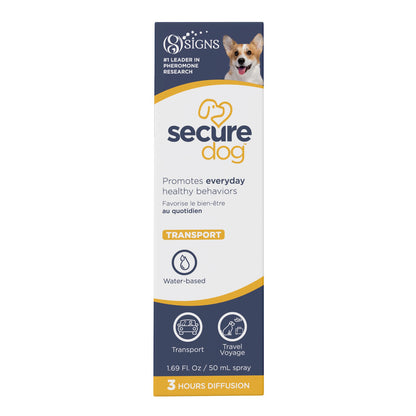 SecureDog Transport Water - Based Spray for Dogs 50 mL Spray Bottle