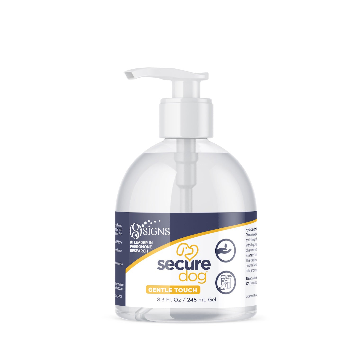 SecureDog Gentle Touch Hand Gel for Dogs 245 mL Bottle