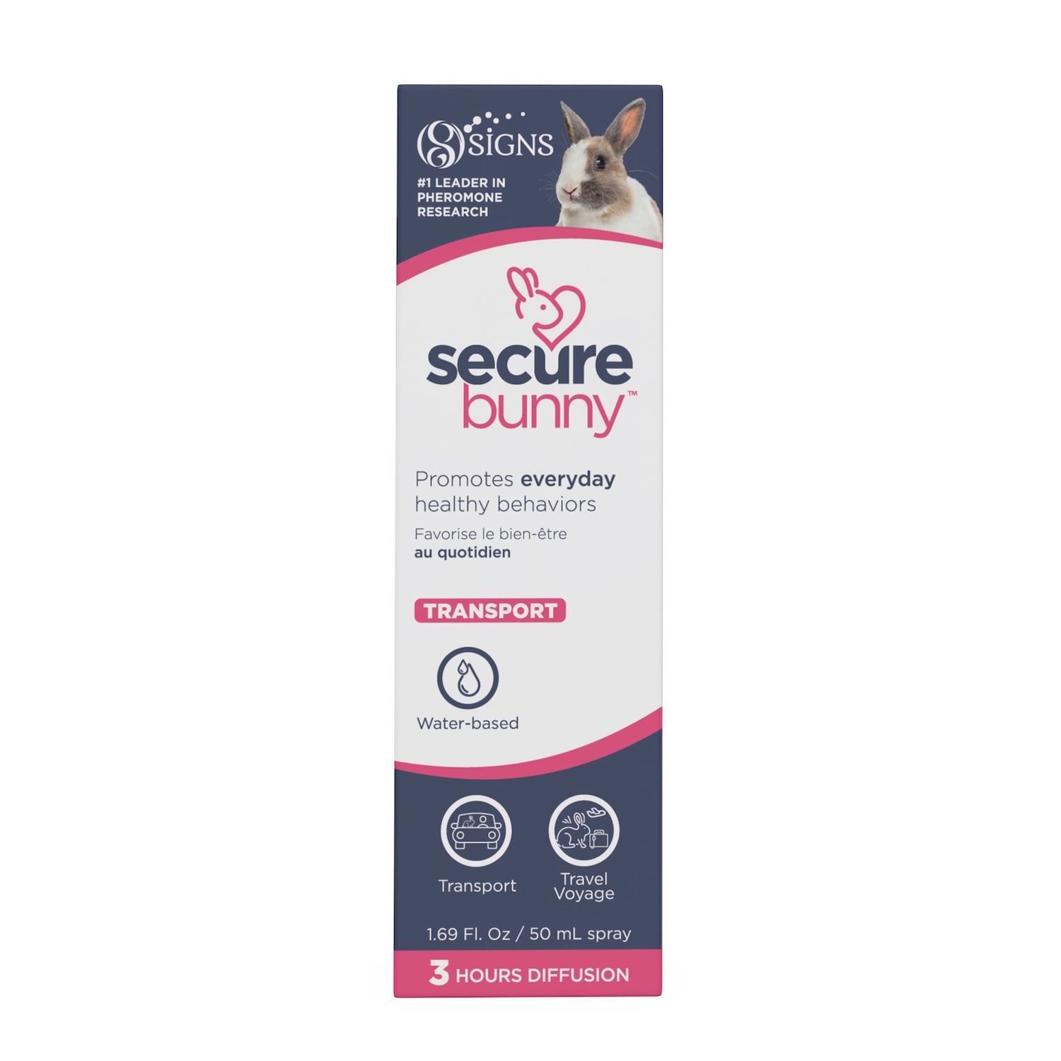 SecureBunny Transport Water - Based Spray for Small Pets 50 mL Spray Bottle