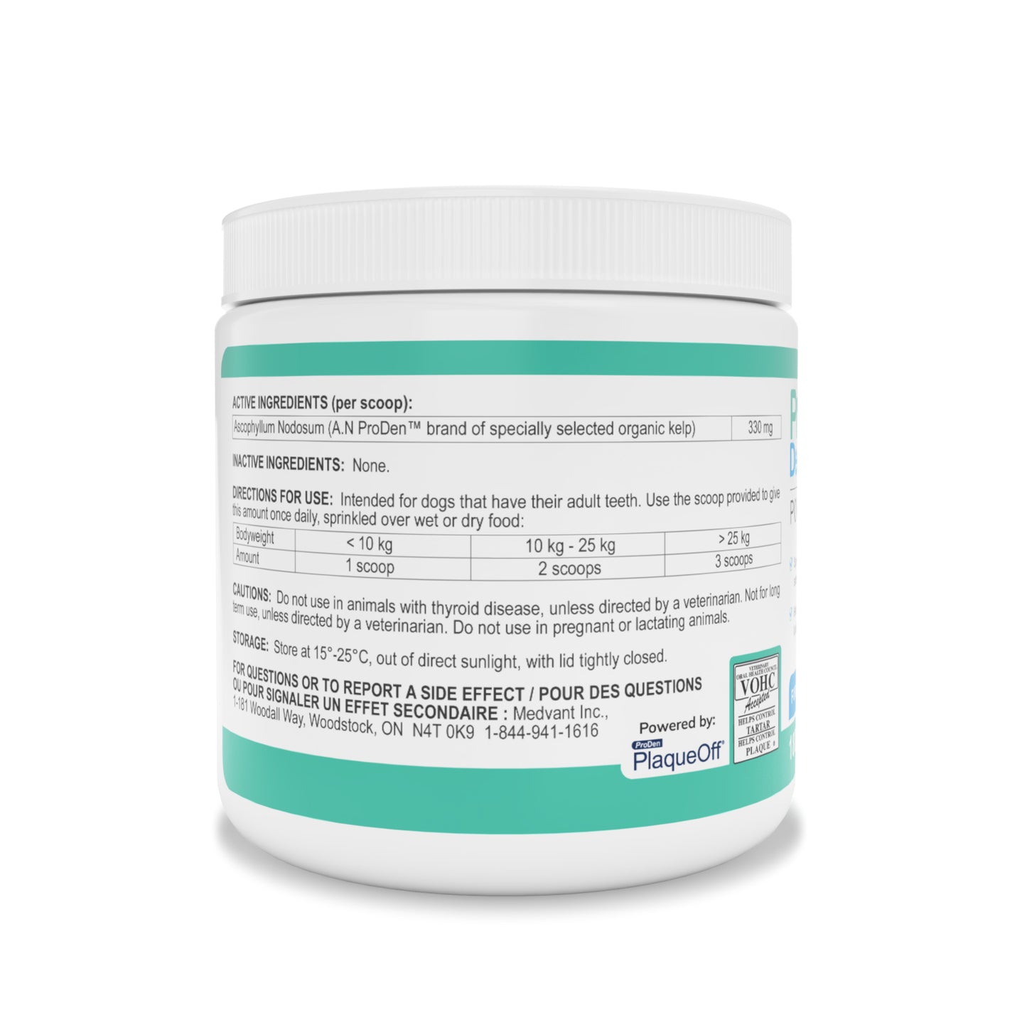 ProDen DentalCare Powder for Dogs (Original) 180 g Jar - additional product view 2