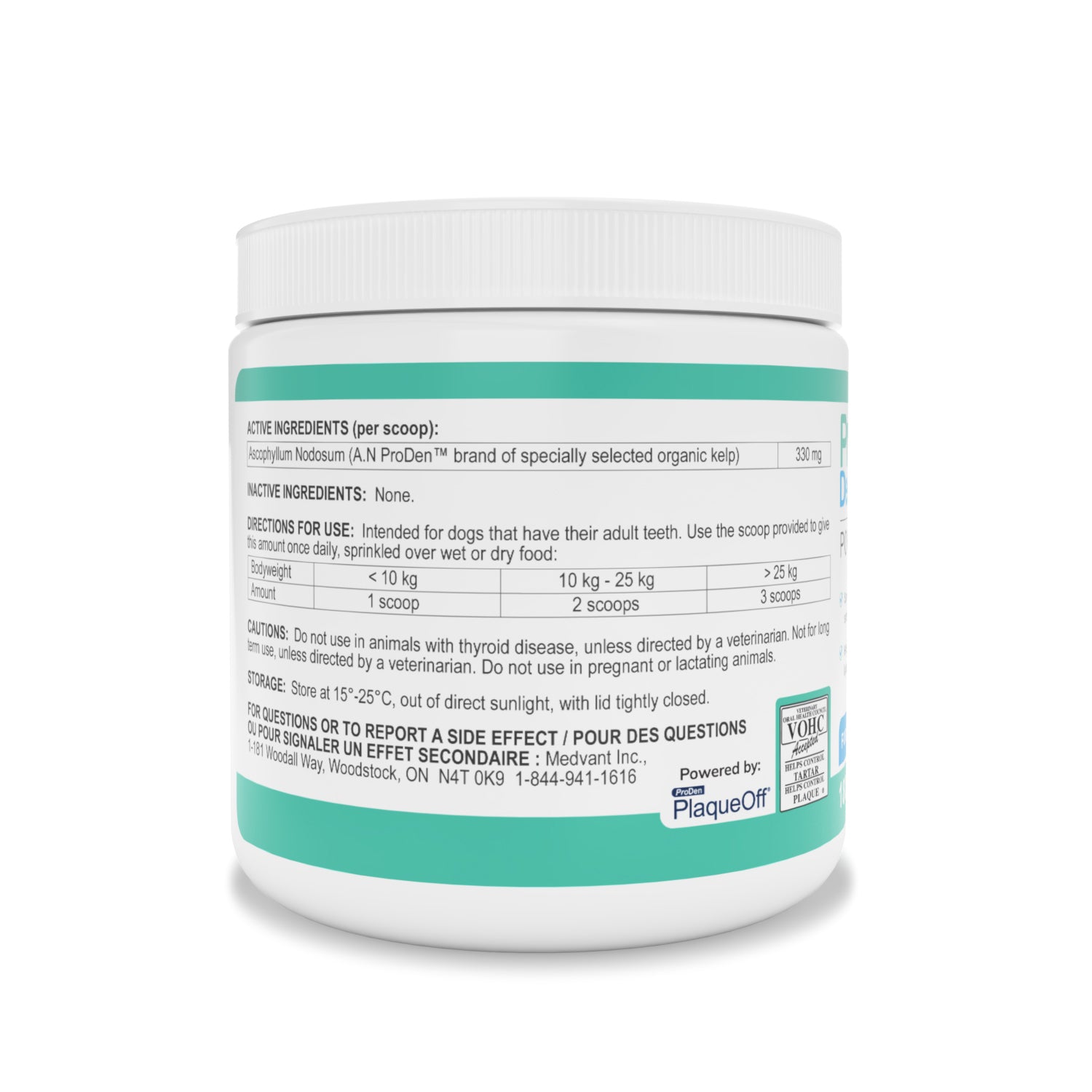 ProDen DentalCare Powder for Dogs (Original) 180 g Jar - additional product view 2