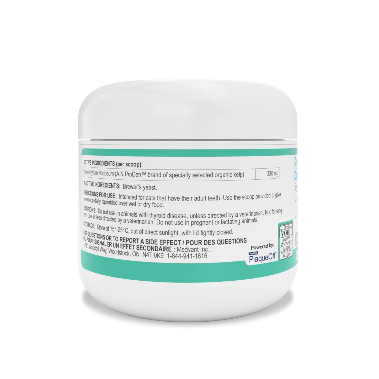 ProDen DentalCare Powder for Cats (Original) 60 g Jar - additional product view 2