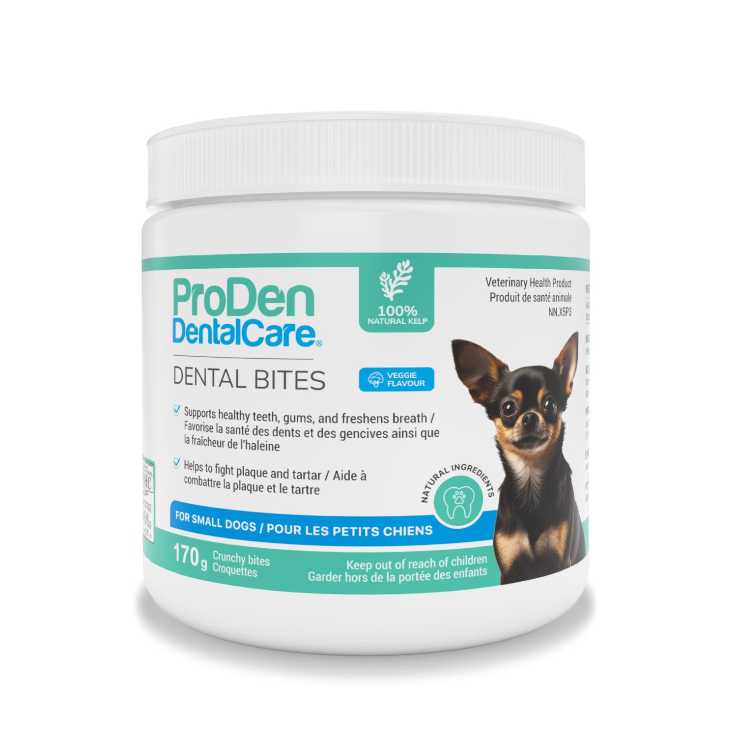 ProDen DentalCare Dental Bites for Small Dogs (Vegetables) 170 g Jar