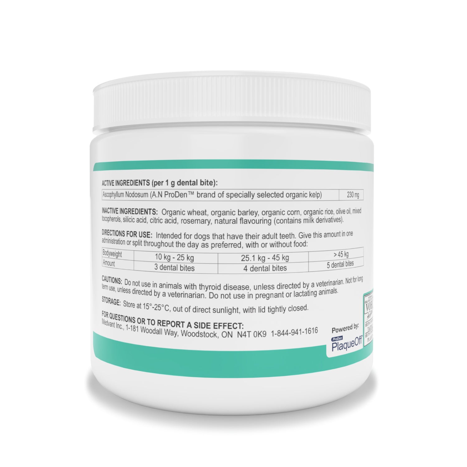 ProDen DentalCare Dental Bites for Medium / Large Dogs (Vegetables) 170 g Jar - additional product view 2