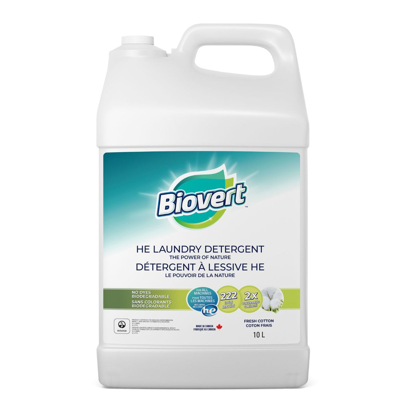 Laundry Detergent HE Fresh Cotton 10 L Container