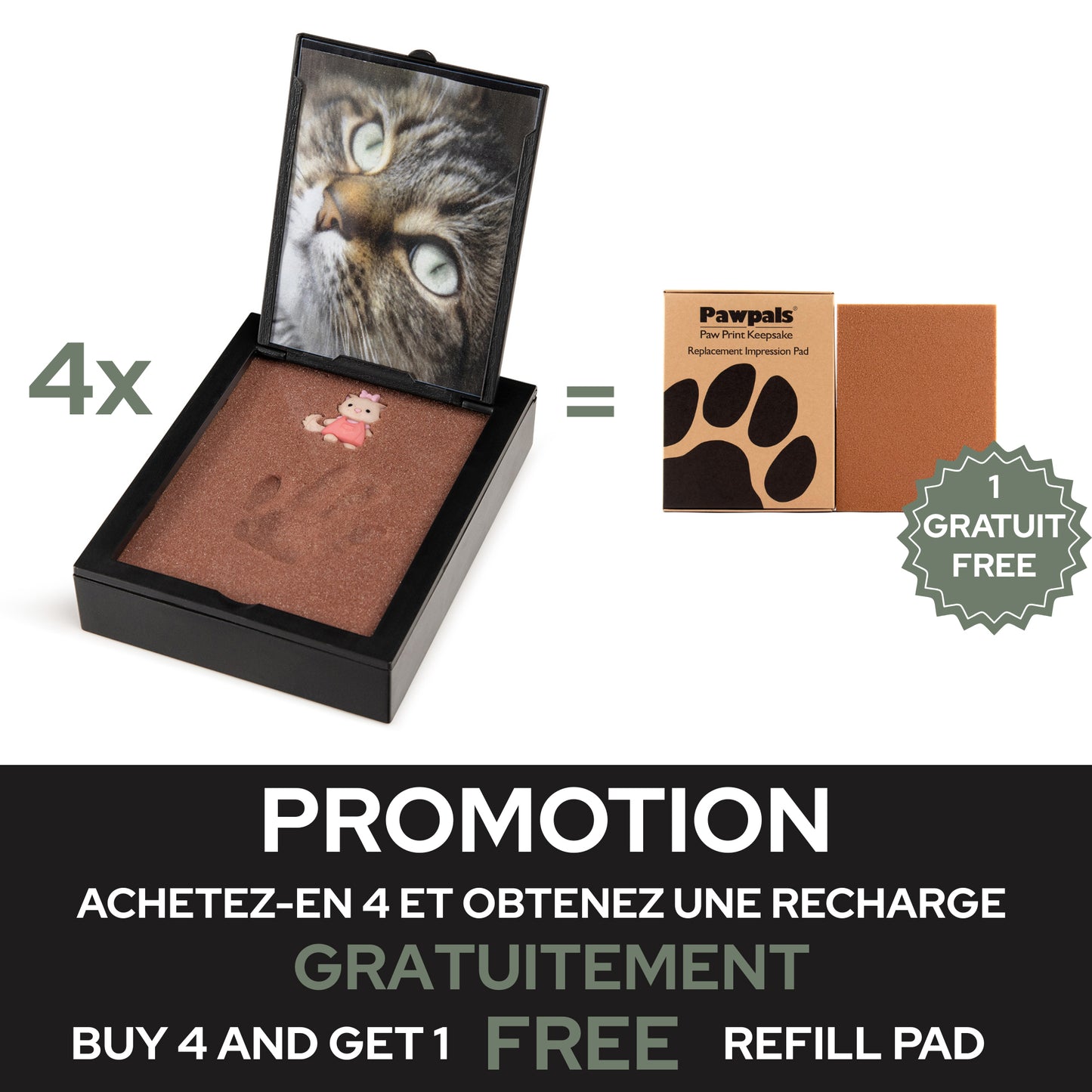 Paw Print Paw Pal Kit 1 Unit, Large, 1 Kit