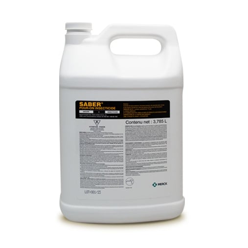 Saber Pour - on Liquid Insecticide 5 L Bottle 1 %