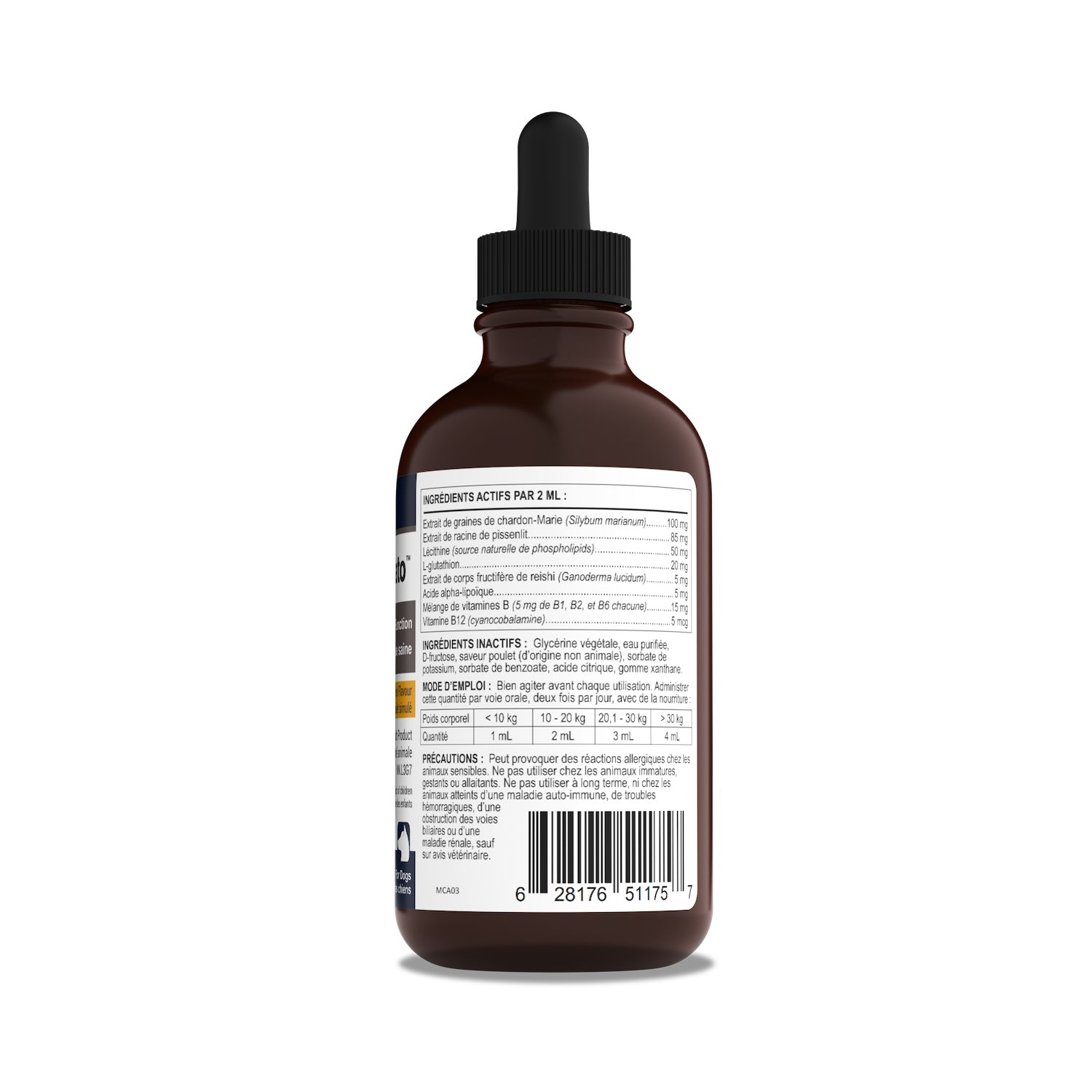 Rx Vitamins Liquid Hepato for Dogs (Chicken) 120 mL Bottle - additional product view 3