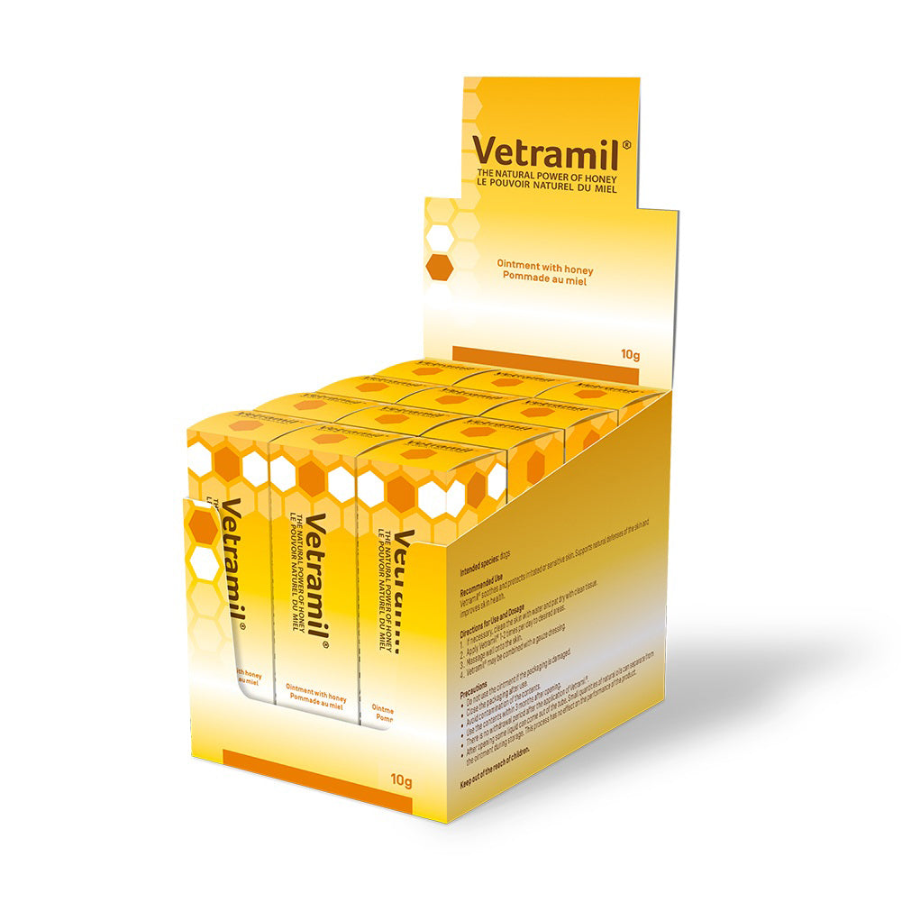 Vetramil Ointment with Honey - Display for Dogs 1 Display