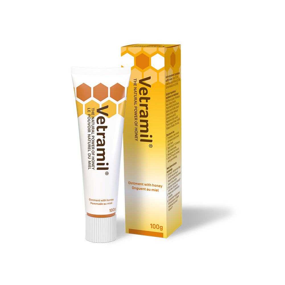 Vetramil Ointment with Honey for Dogs 100 g Tube 19.2 %