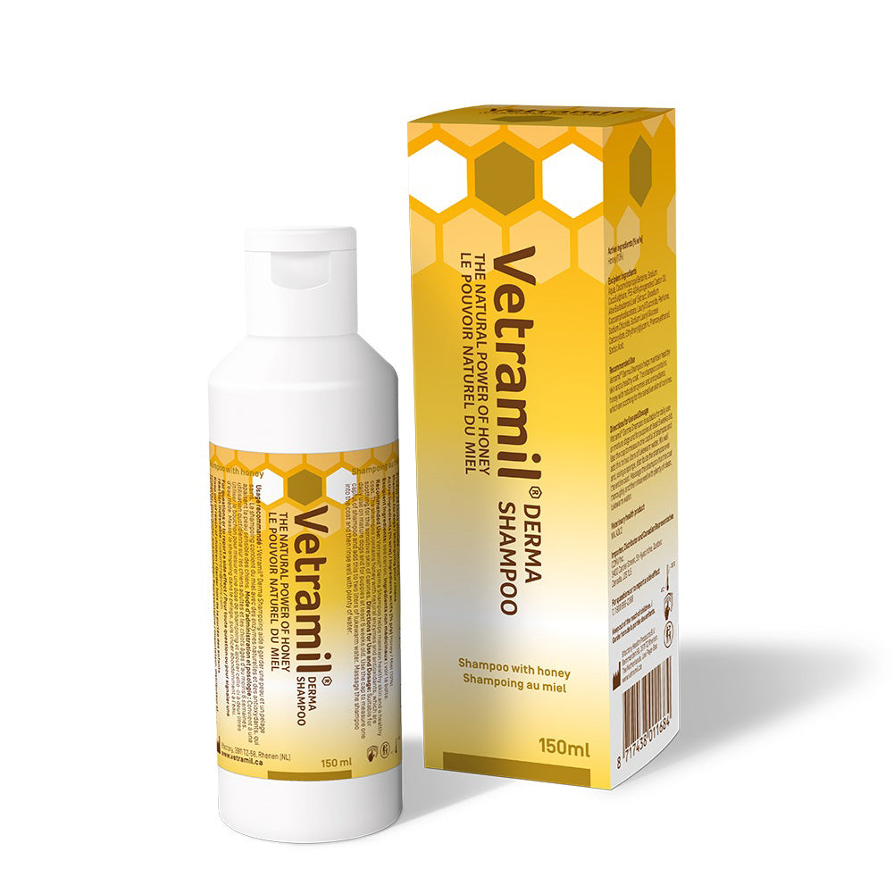 Vetramil Shampoo with Honey for Dogs 150 mL Bottle 10 %