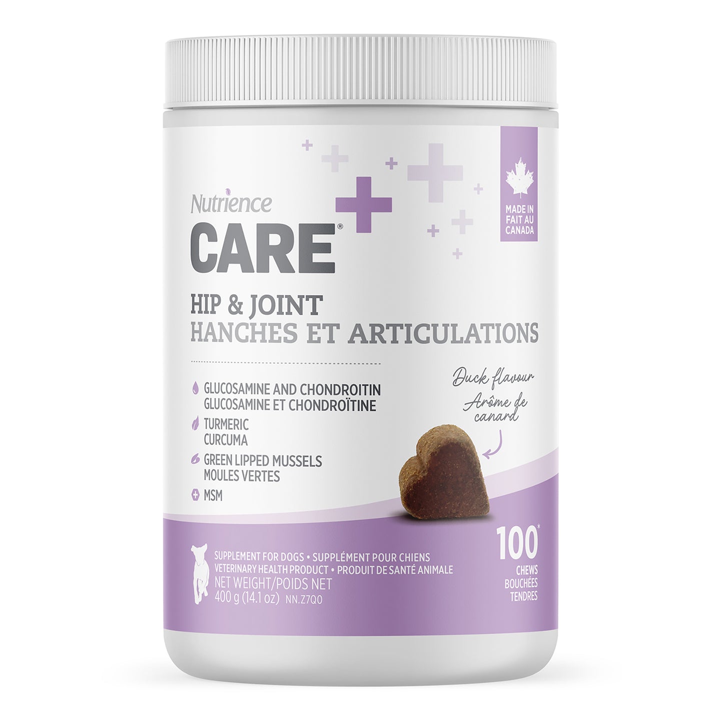 Nutrience Care Hip & Joint Supplement for Dogs (Duck) 400 g Jar