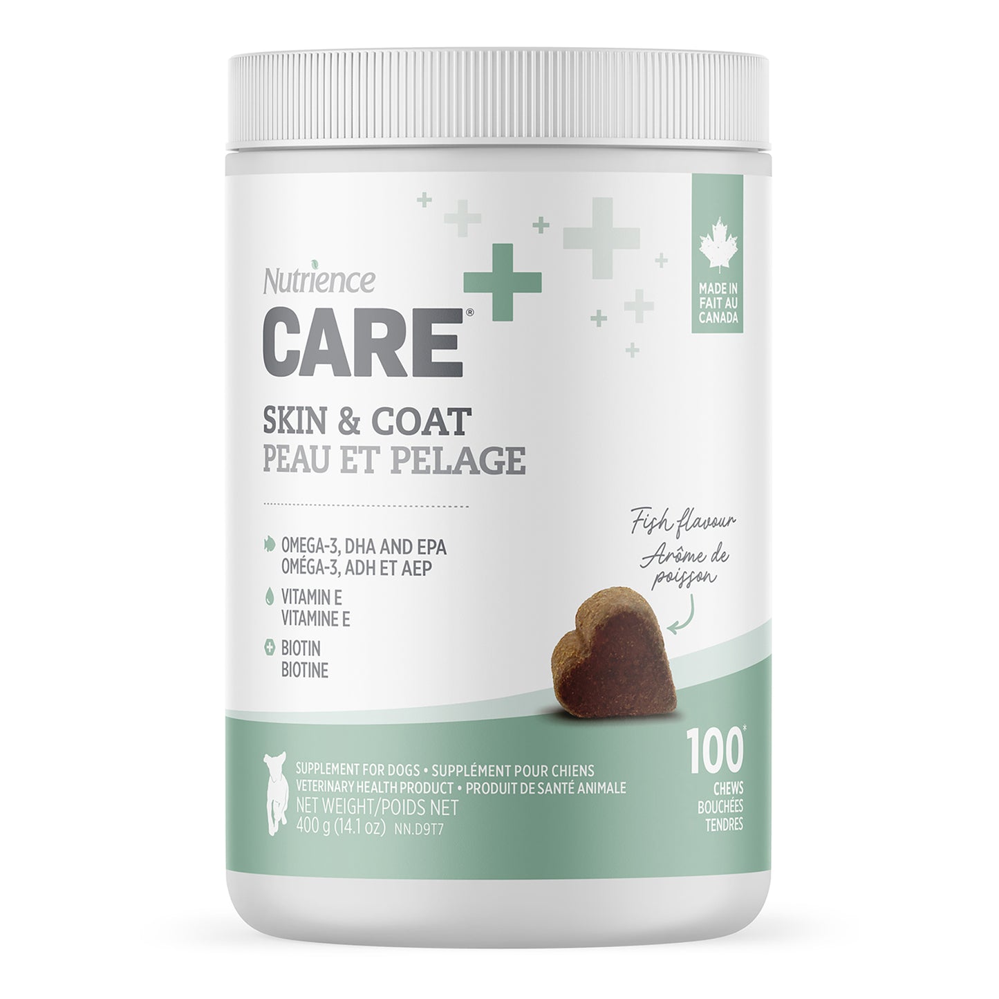 Nutrience Care Skin & Coat Supplement for Dogs (Fish) 400 g Jar