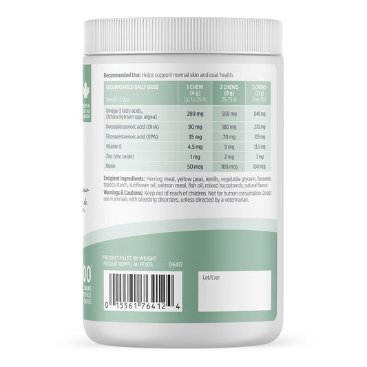 Nutrience Care Skin & Coat Supplement for Dogs (Fish) 400 g Jar - additional product view 2