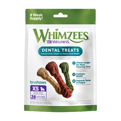 Whimzees Brushzees for Extra Small Dogs (Original) 28 Units