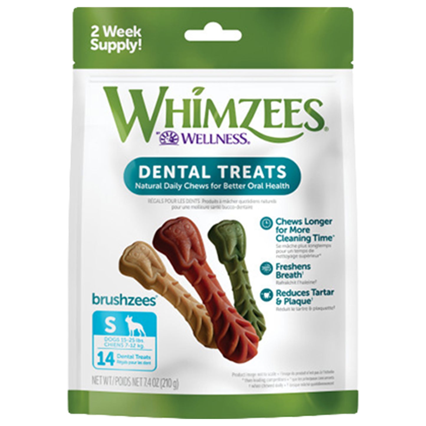 Whimzees Brushzees for Small Dogs (Original) 14 Units