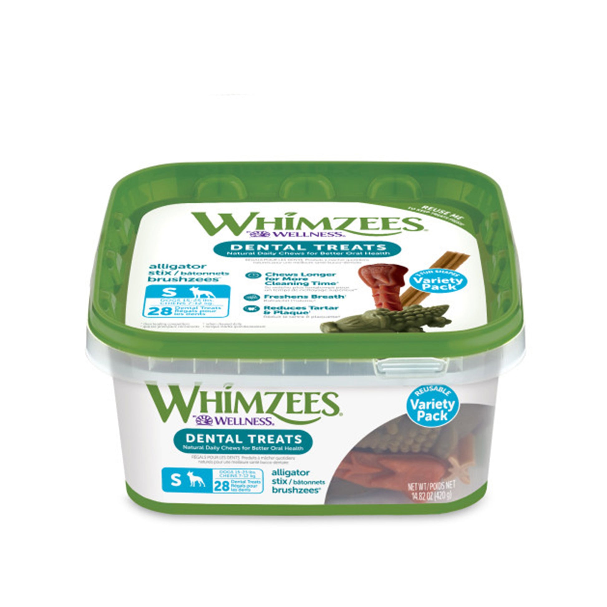 Whimzees Dental Treats for Small Dogs Variety Pack (Original) 56 Units