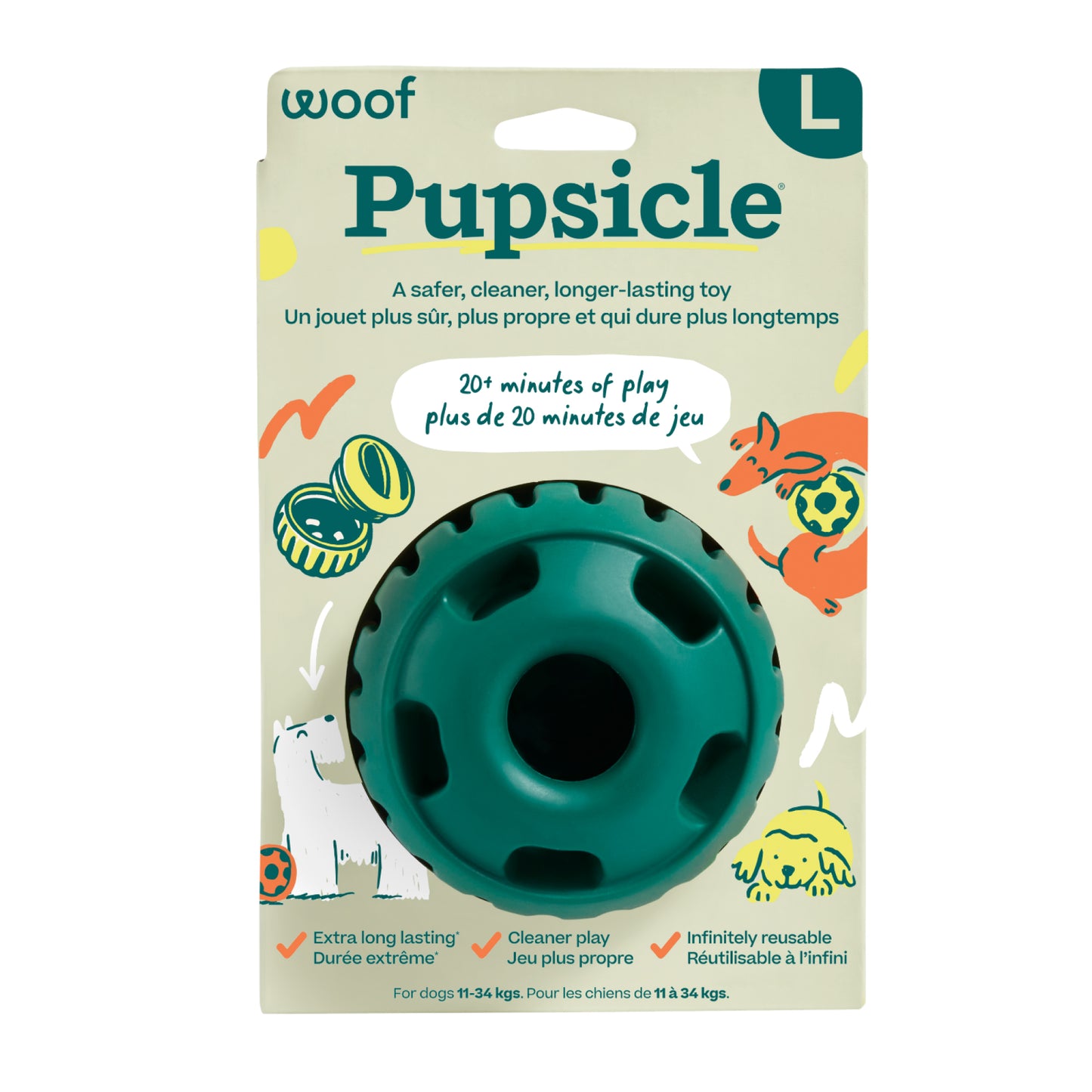 Interactive Toy Pupsicle for Dogs 1 Unit, Large, 1 Toy