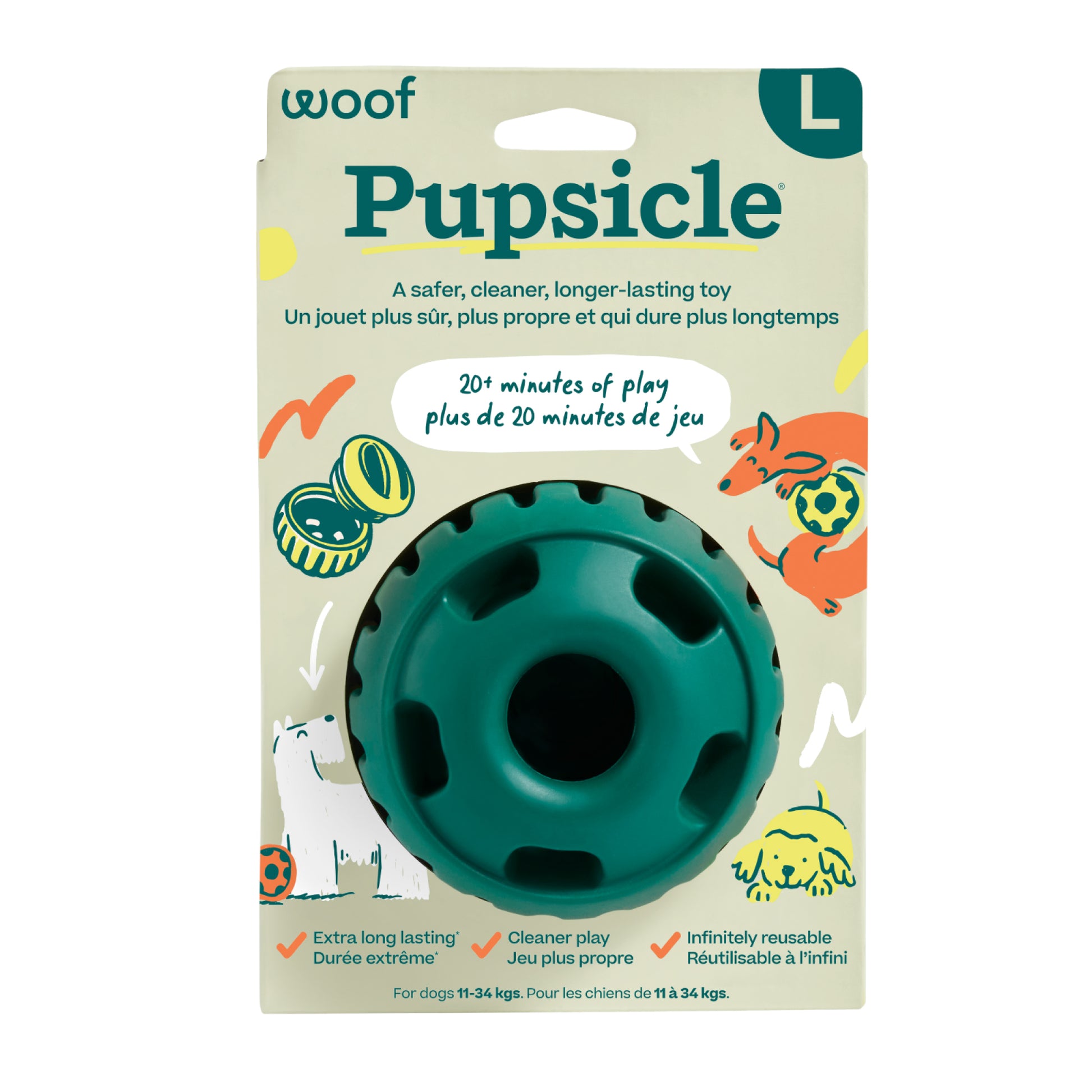 Interactive Toy Pupsicle for Dogs 1 Unit, Large, 1 Toy