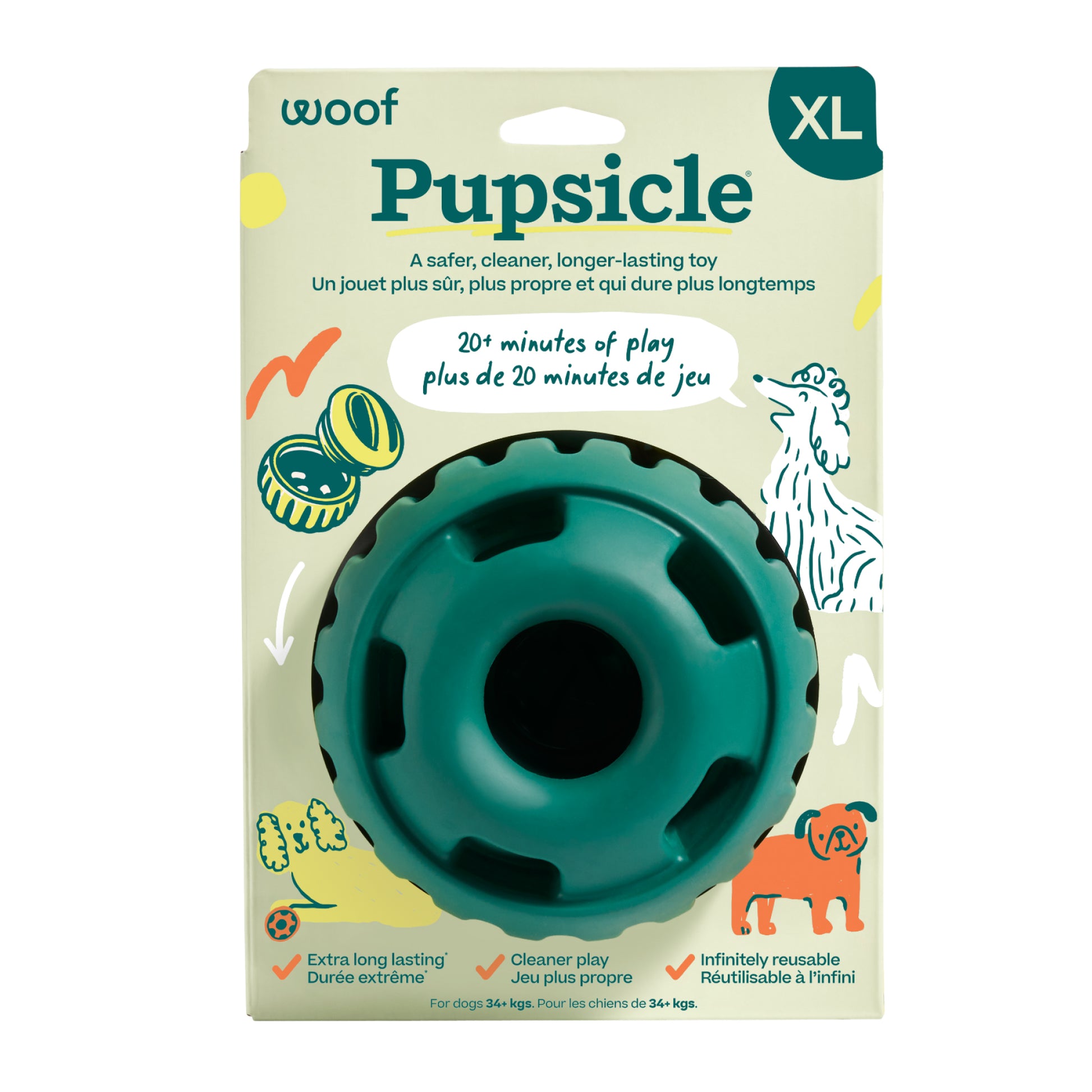 Interactive Toy Pupsicle for Dogs 1 Unit, XL, 1 Toy