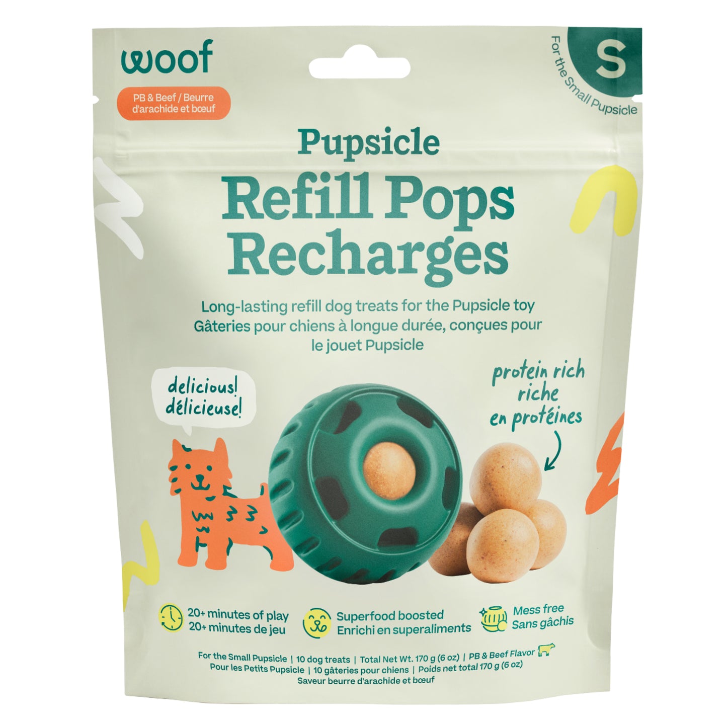 Treats for Small Pupsicle for Dogs (Beef) 227 g Bag
