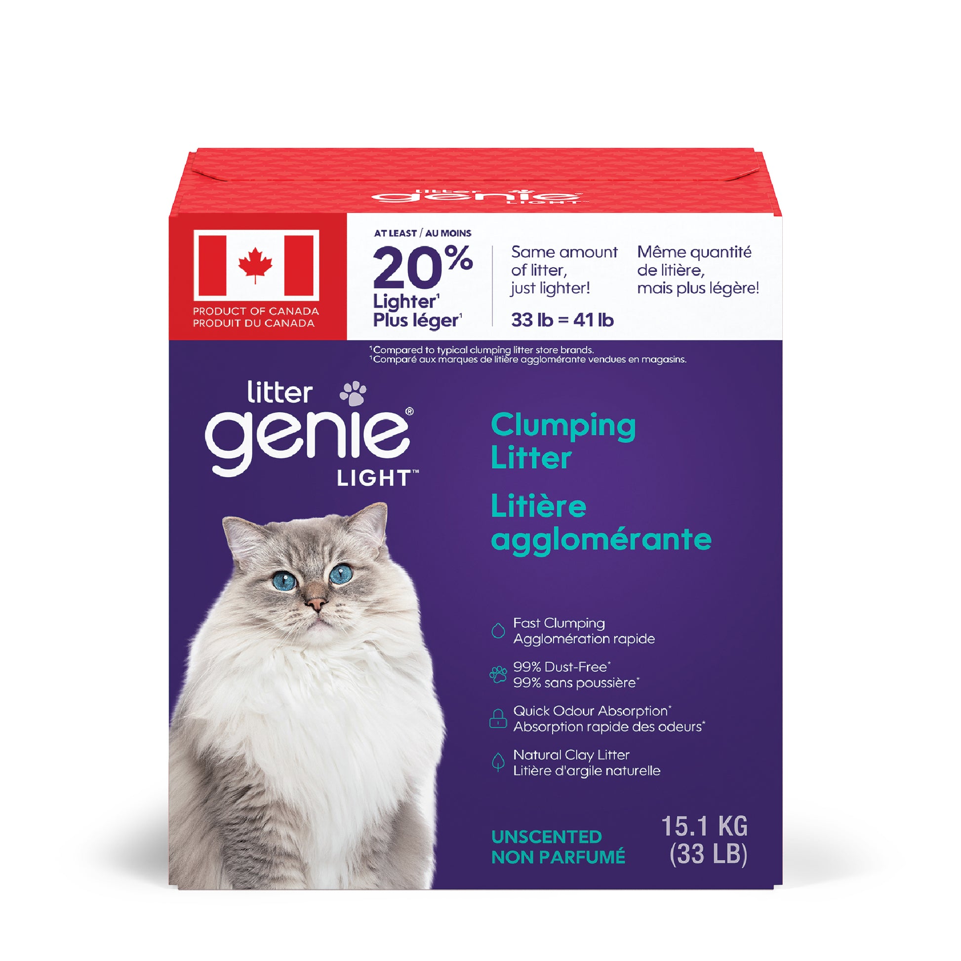 Clumping Litter Light for Cats 15.1 kg Box