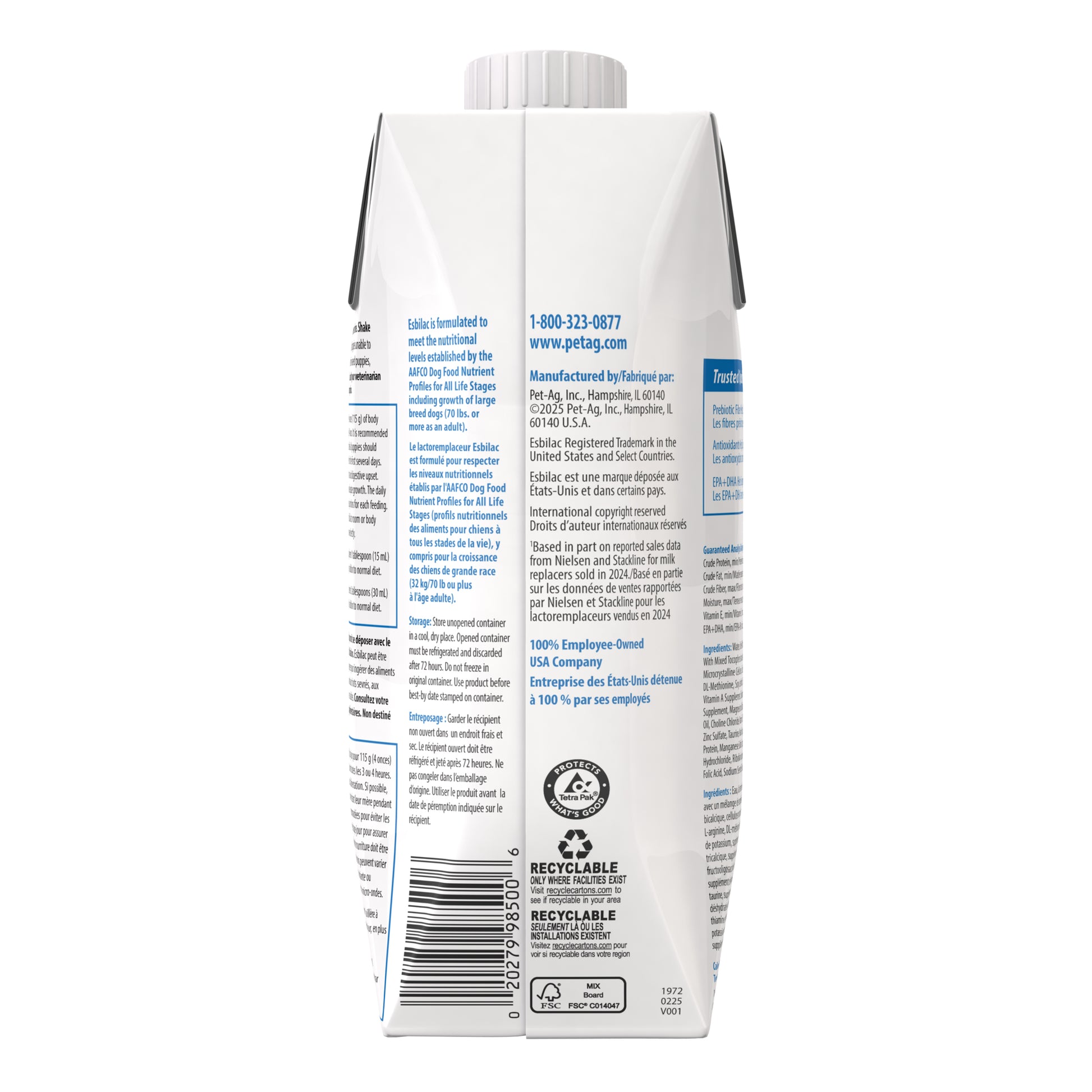 Esbilac Liquid Milk Replacer for Puppies for Dogs 473 mL Tetrapak - additional product view 3