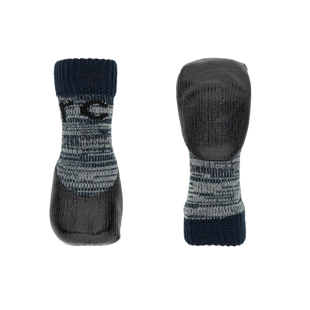 Sock Sporty PAWks for Dogs Pack of 4 Socks, Heather Black, Small