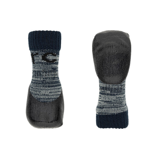 Sock Sporty PAWks for Dogs Pack of 4 Socks, Heather Black, XXSmall