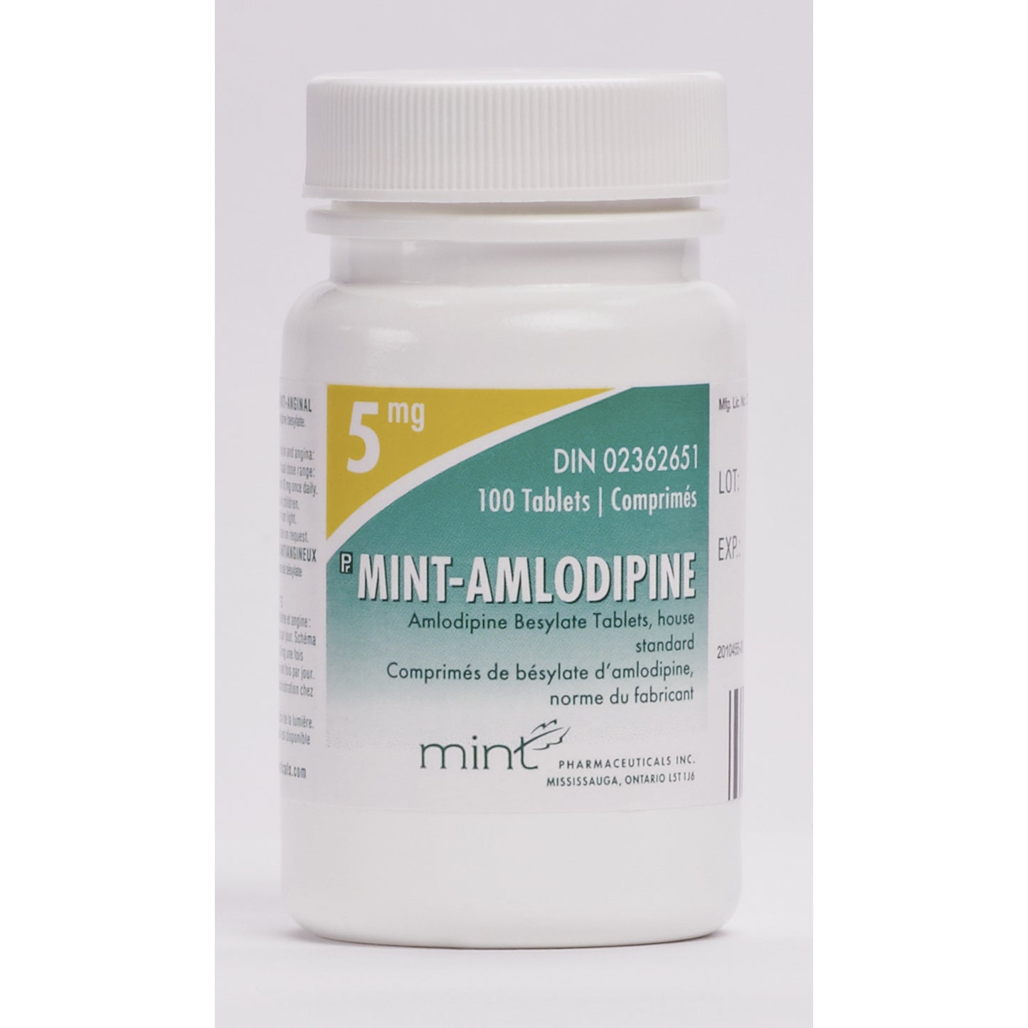 Mint - Amlodipine Tablet Bottle of 100 Tablets