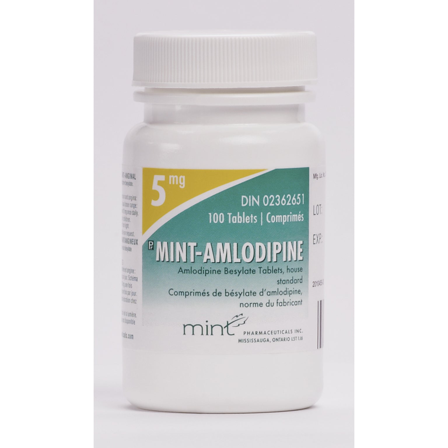 Mint - Amlodipine Tablet Bottle of 100 Tablets