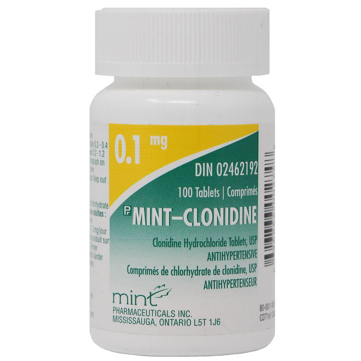 Mint - Clonidine Tablet Bottle of 100 Tablets
