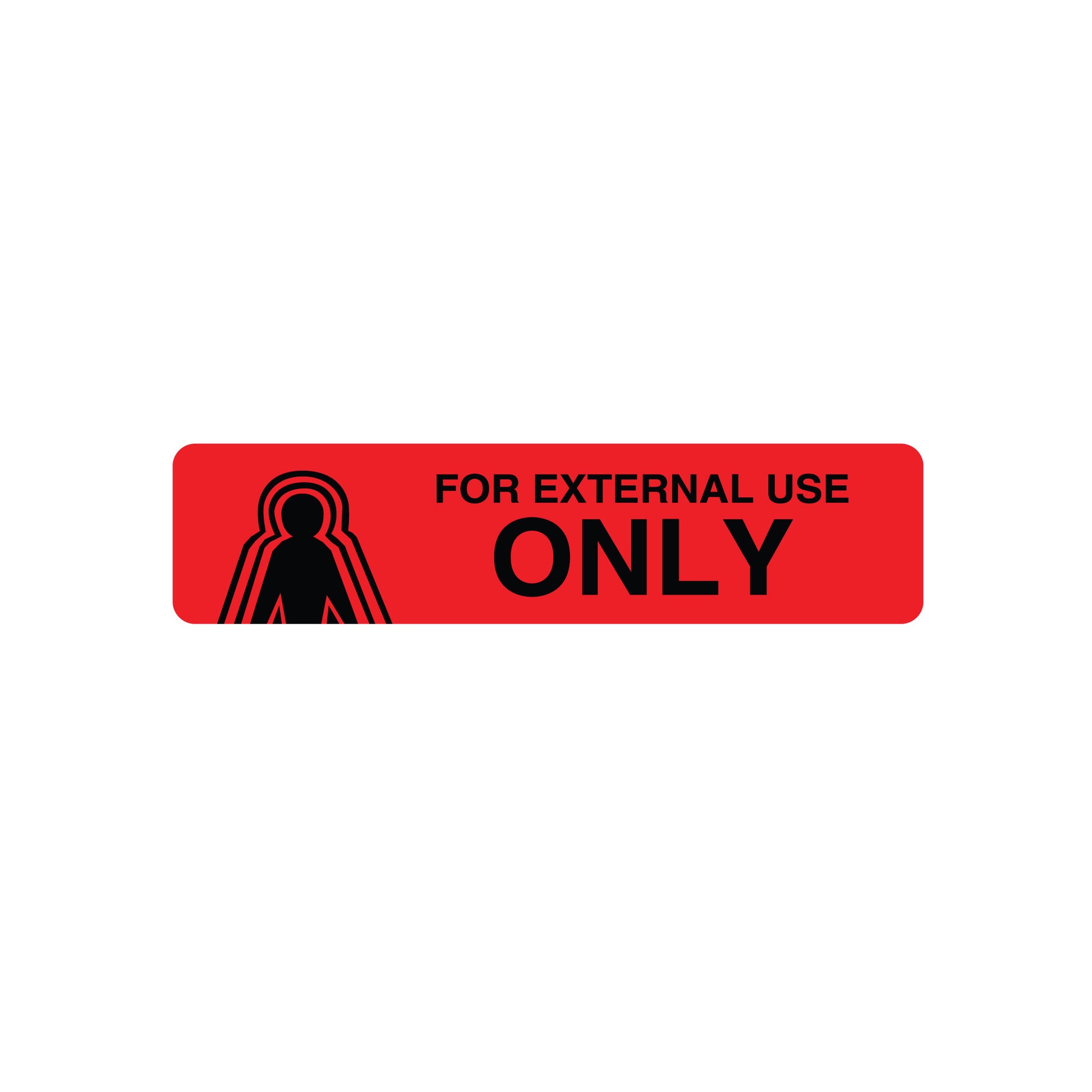 English Labels 2 X Pack of 500, for External Use Only, Pack of 2 Rolls