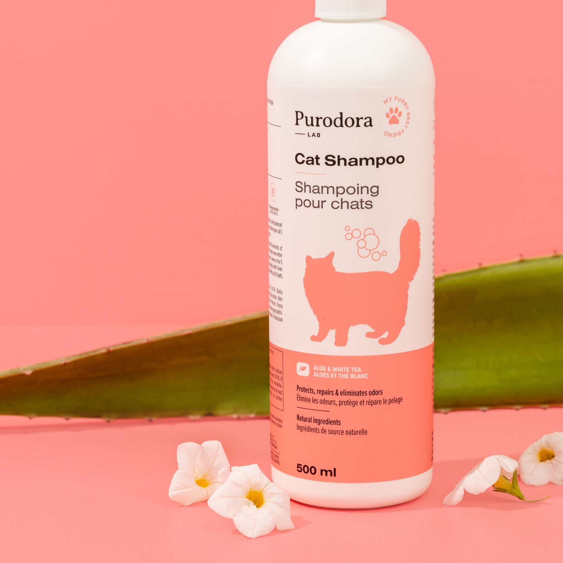 Shampoo Hypoallergenic for Cats 500 mL Bottle - additional product view 2