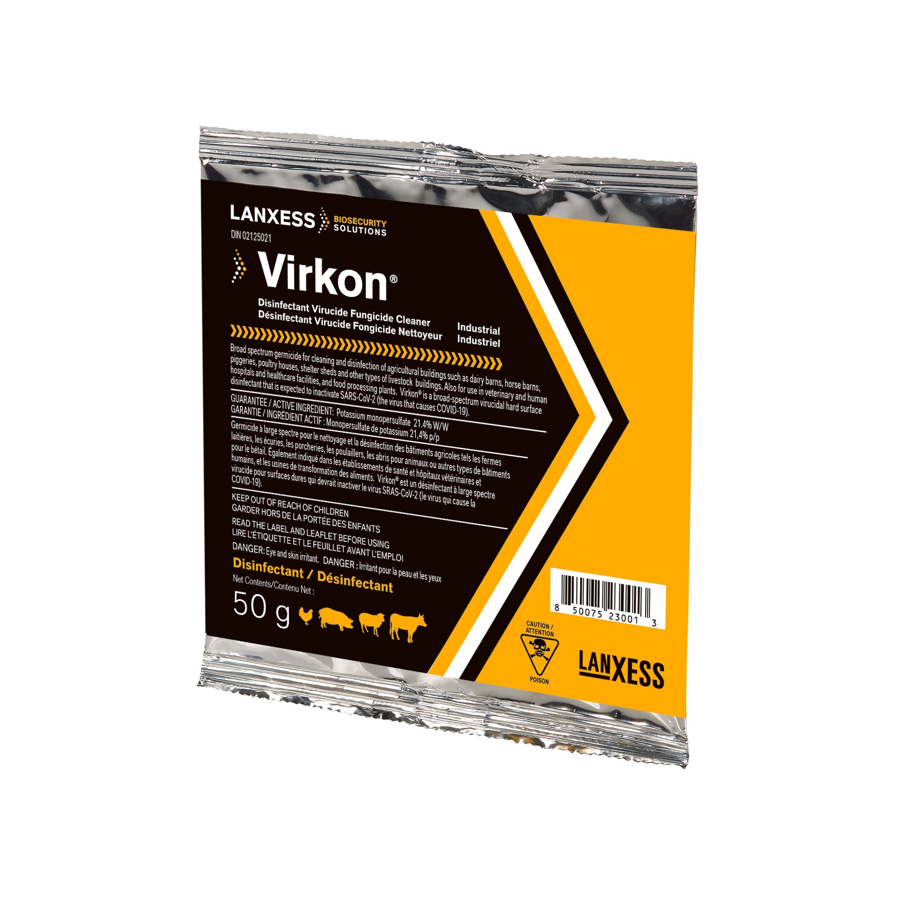 Virkon Powder for Farm Animals Pack of 50, 50 g 21.4 %