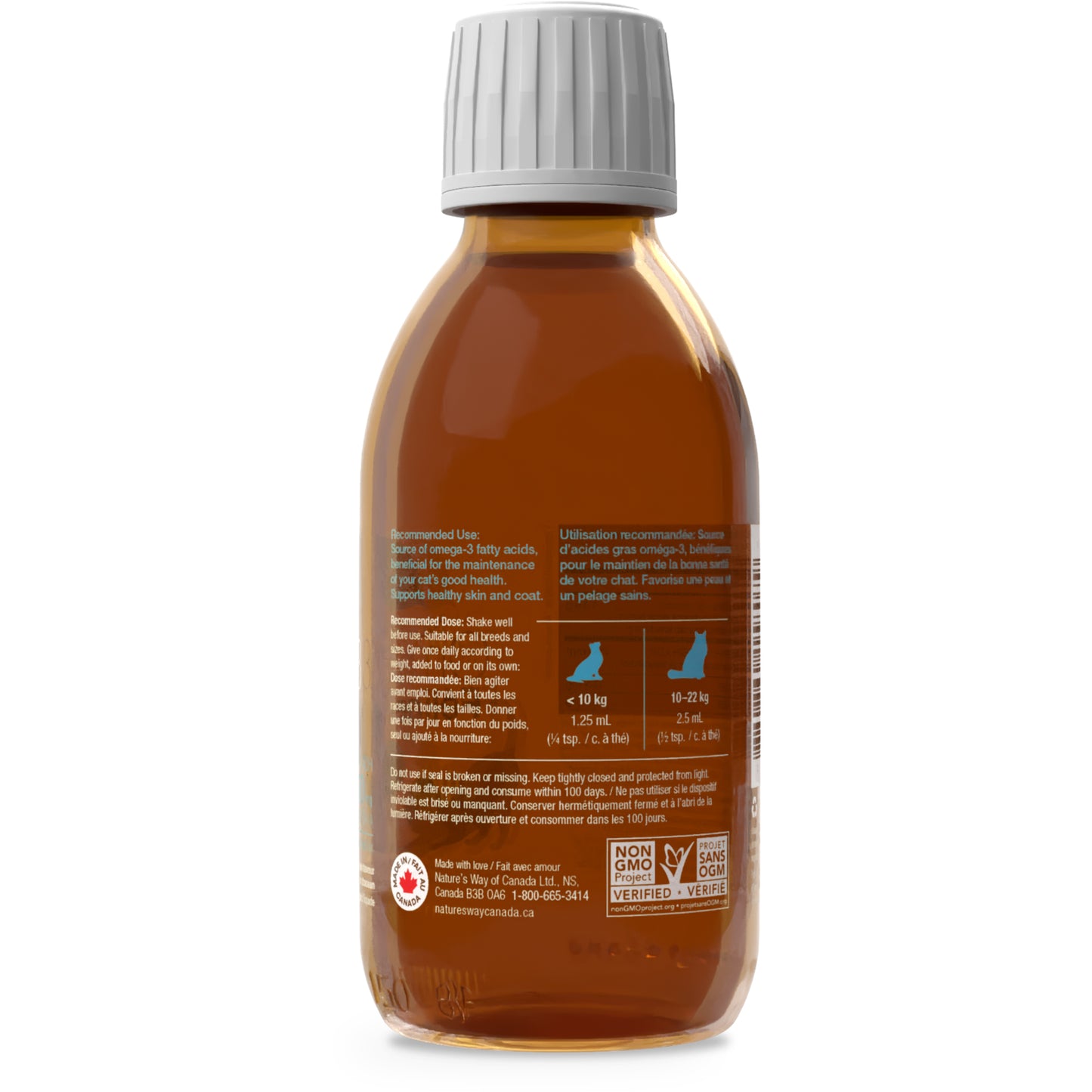 NutraSea Omega - 3 Feline for Cats (Original) 140 mL Bottle - additional product view 3