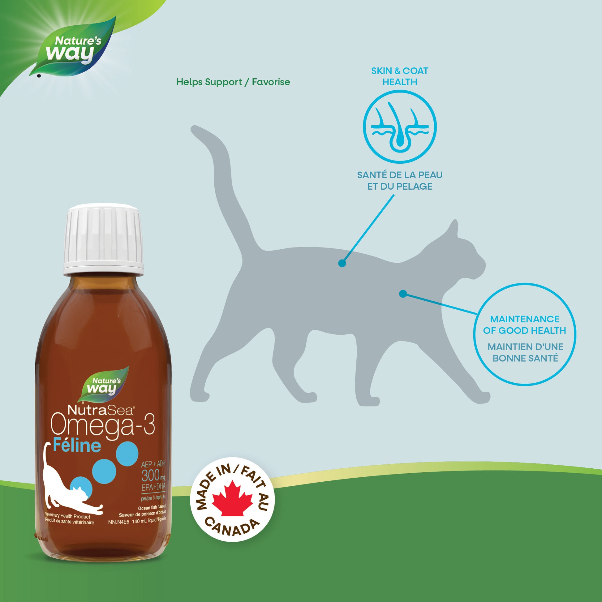 NutraSea Omega - 3 Feline for Cats (Original) 140 mL Bottle - additional product view 4