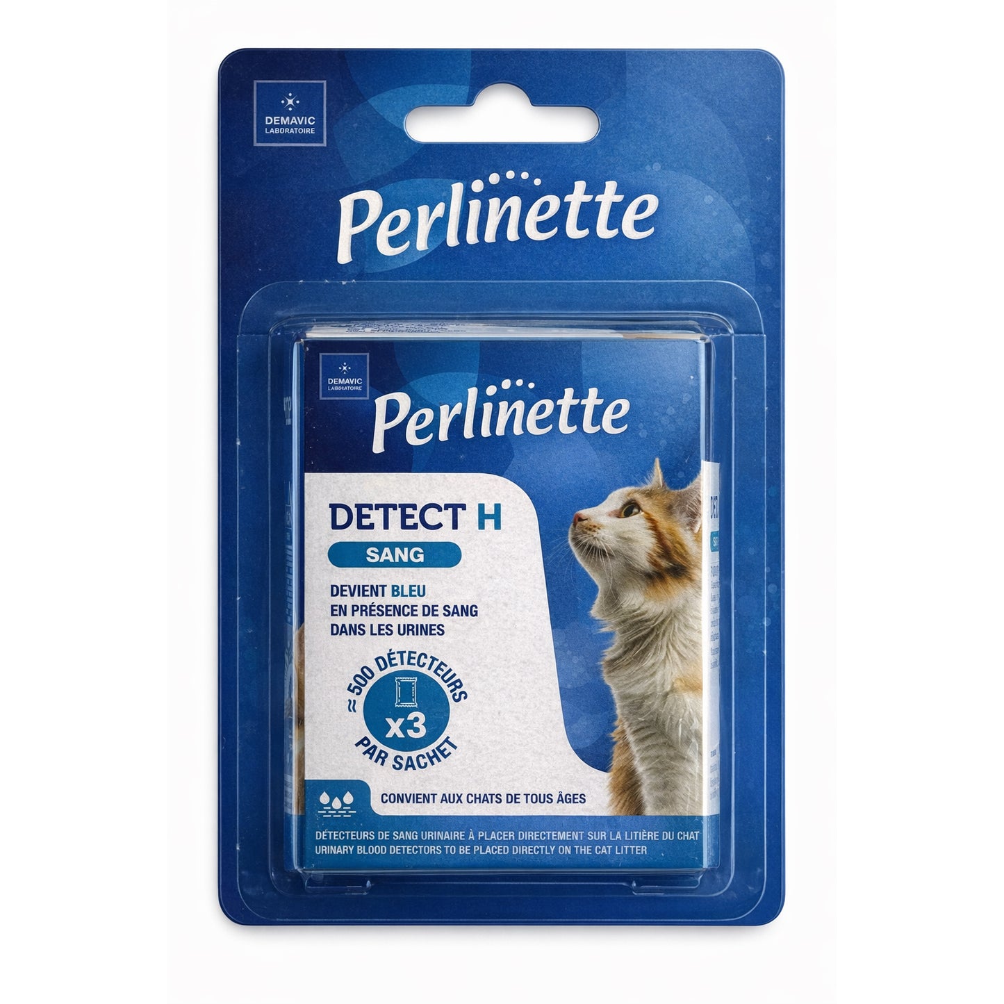 Detect H Urinary Blood Detectors Perlinette for Cats Pack of 3