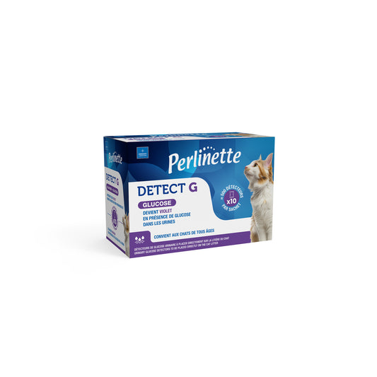 Detect g Urinary Glucose Detectors Perlinette for Cats Pack of 10