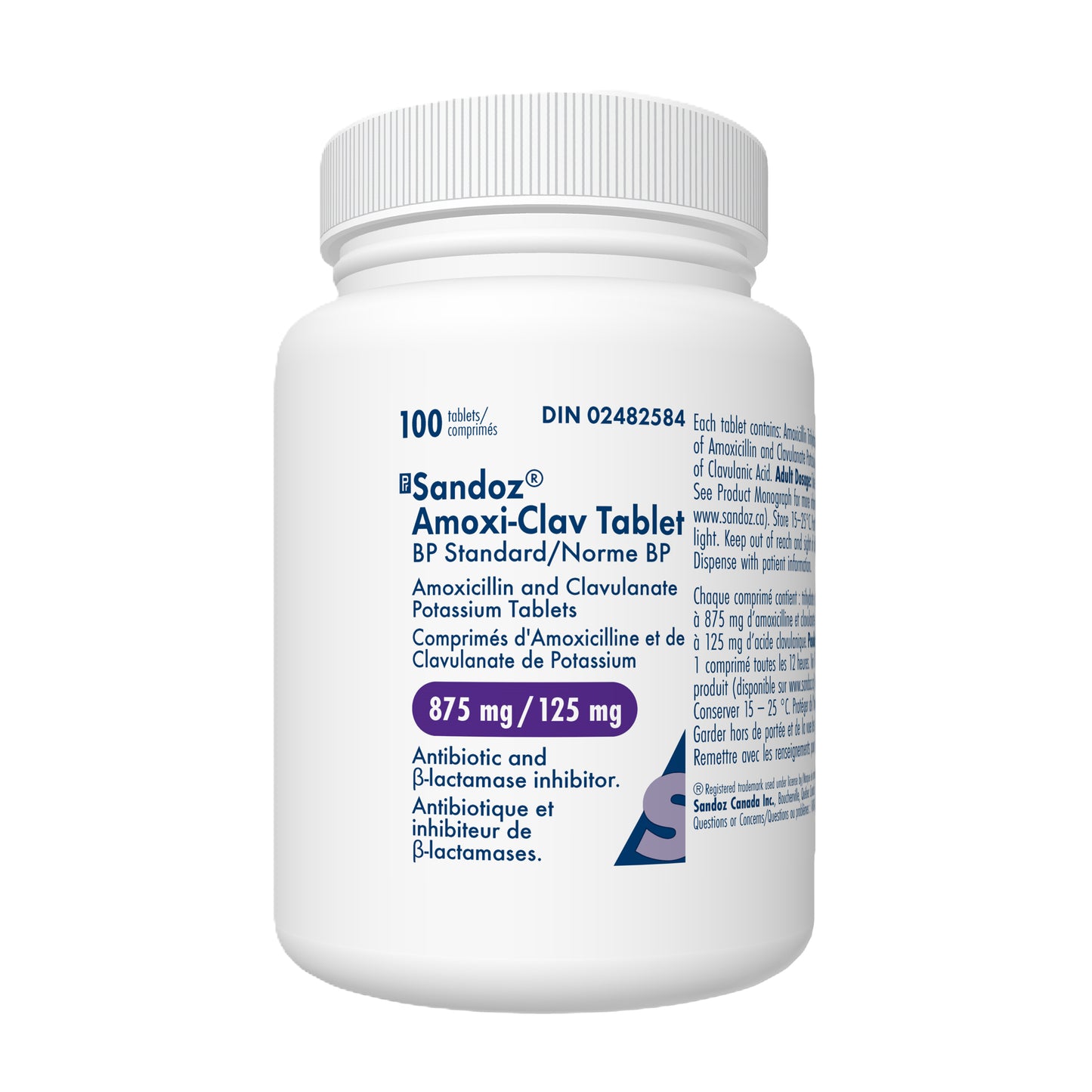Amoxi-Clav Tablet, 875/125 mg, 100 Tablets - product image 2