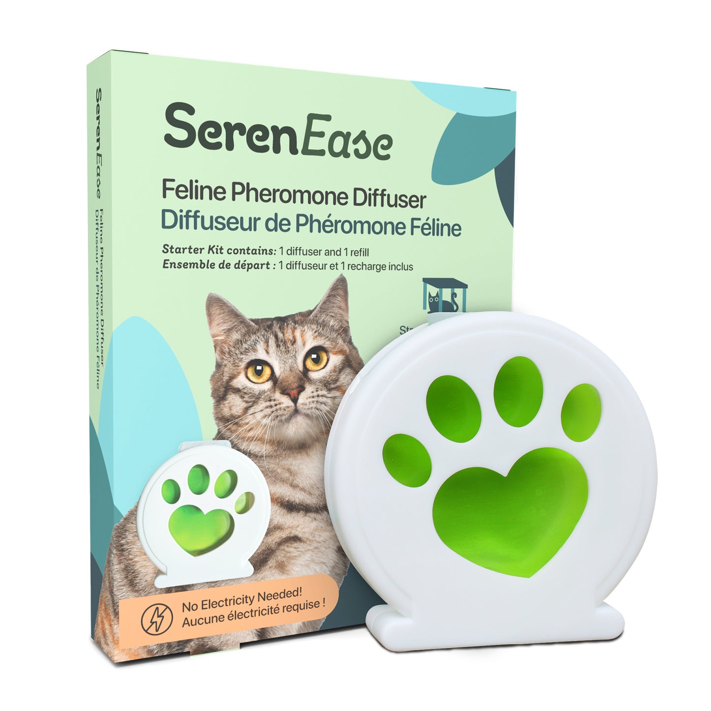 SerenEase Pheromone Diffuser Starter Kit for Cats 1 Kit