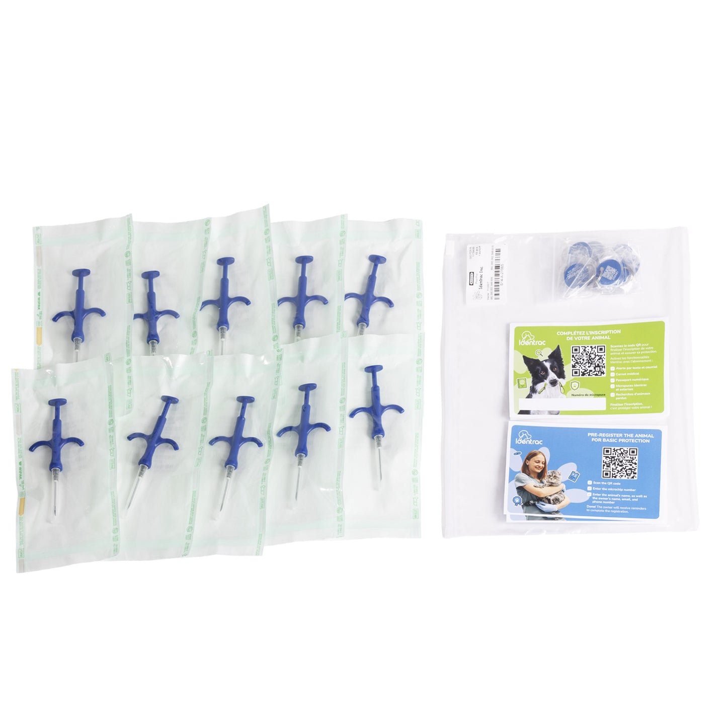 Microchip Identrac ISO with Disposable Implanter Bag of 10 Microchips 1.41 Mm x 10 Mm - additional product view 3