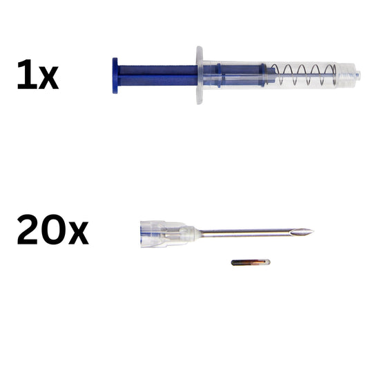 Microchip Identrac ISO with Reusable Implanter Box of 20 Microchips 1.41 Mm x 8.3 Mm - additional product view 2