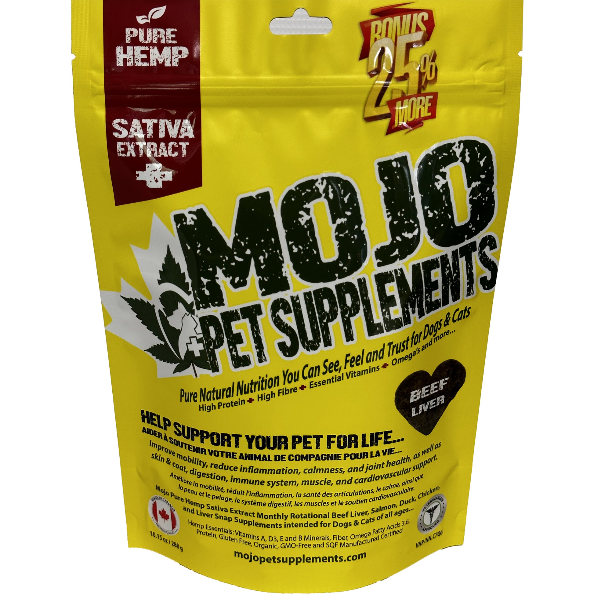 Hemp Supplement for Cats and Dogs (Beef Liver) 186 g 1 Bag