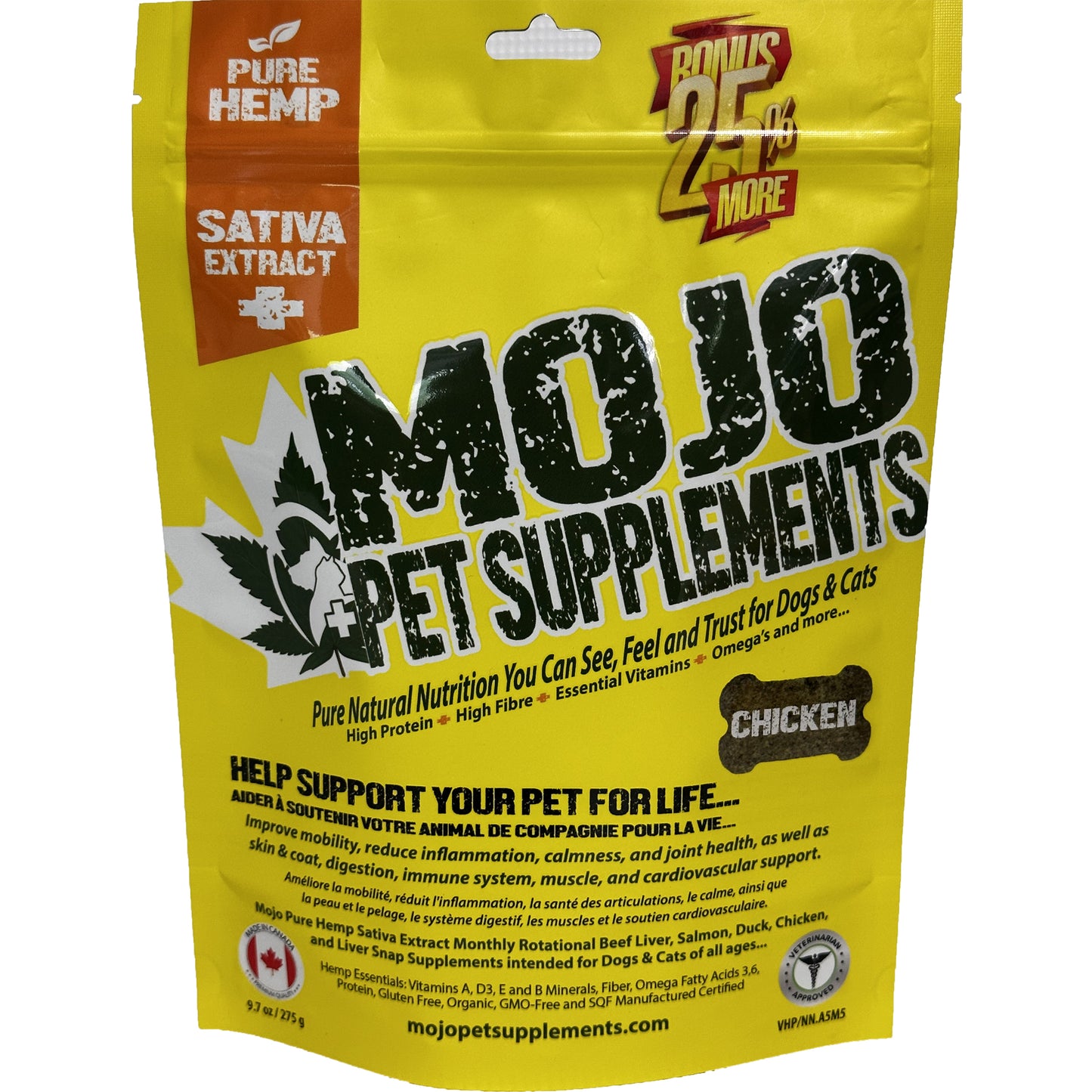 Hemp Supplement for Cats and Dogs (Chicken) 192 g 1 Bag
