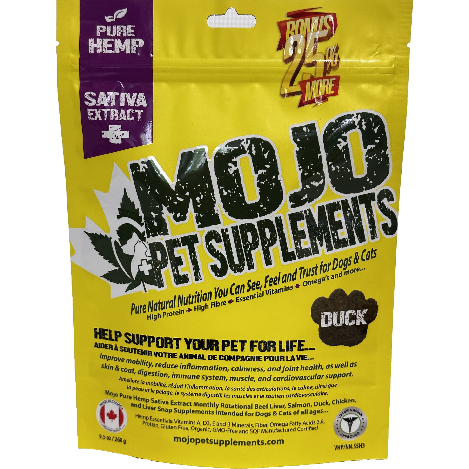 Hemp Supplement for Cats and Dogs (Duck) 116 g 1 Bag