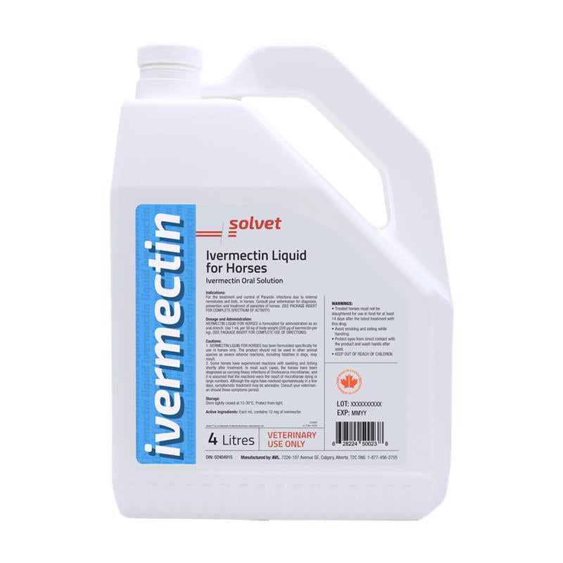 Ivermectin Liquid for Horses 4 L 10 mg / mL