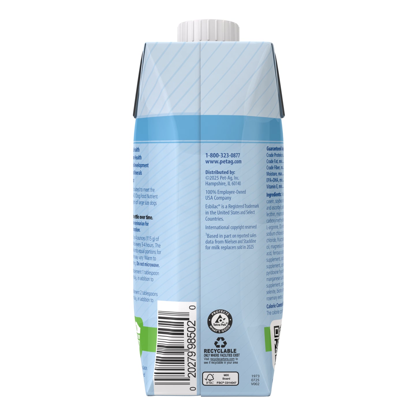 Esbilac goat's Milk Liquid for Puppies Tetra - Pack for Farm Animals Pack of 12, 473 mL - additional product view 3